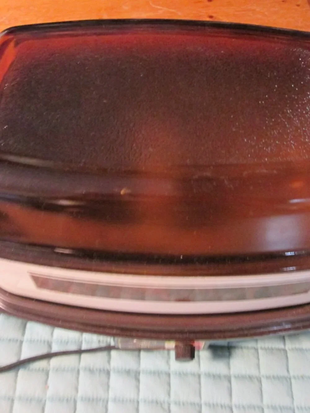 vtg west bend 3 pc slo cooker 4 qt 5 temp griddle lid is a serving bowl